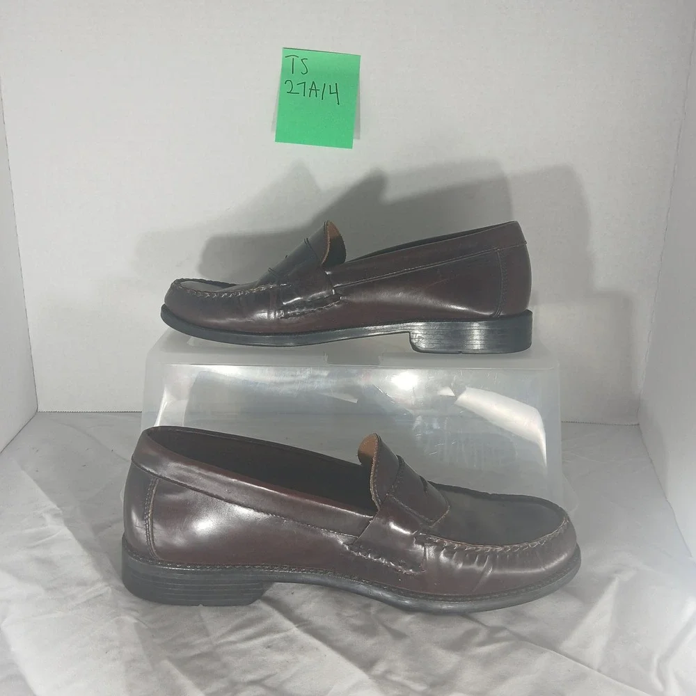 Bostonian Mens Brown Leather Penny Loafers Dress Shoes Size 8M‎